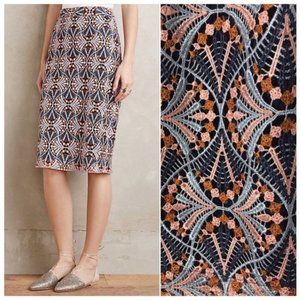 ANTHROPOLOGIE Moulinette Soeurs Crochet Lace Skirt